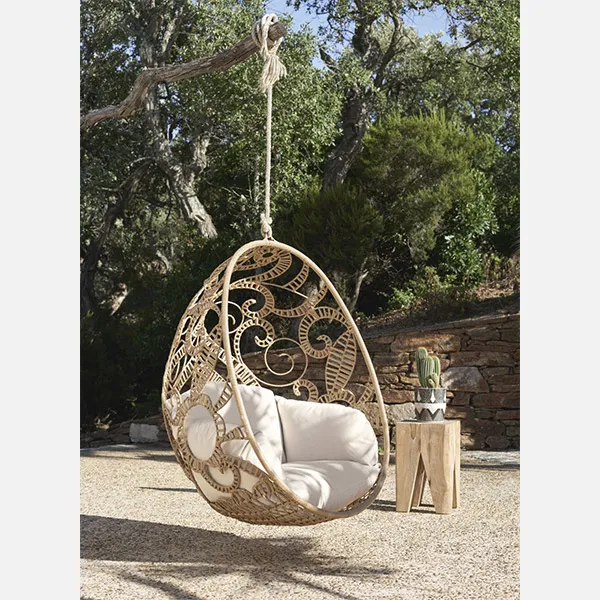 Fauteuil Design Rotin Suspendu Bohème (6)