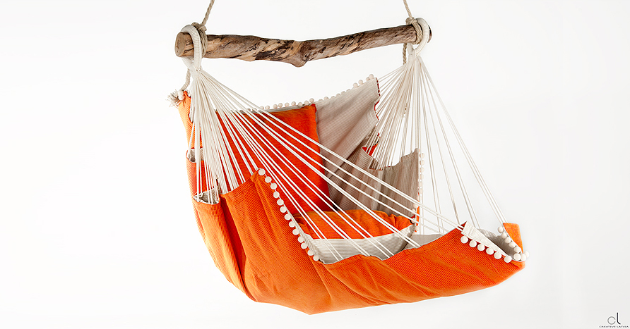 handmade hammock chair with foot rest