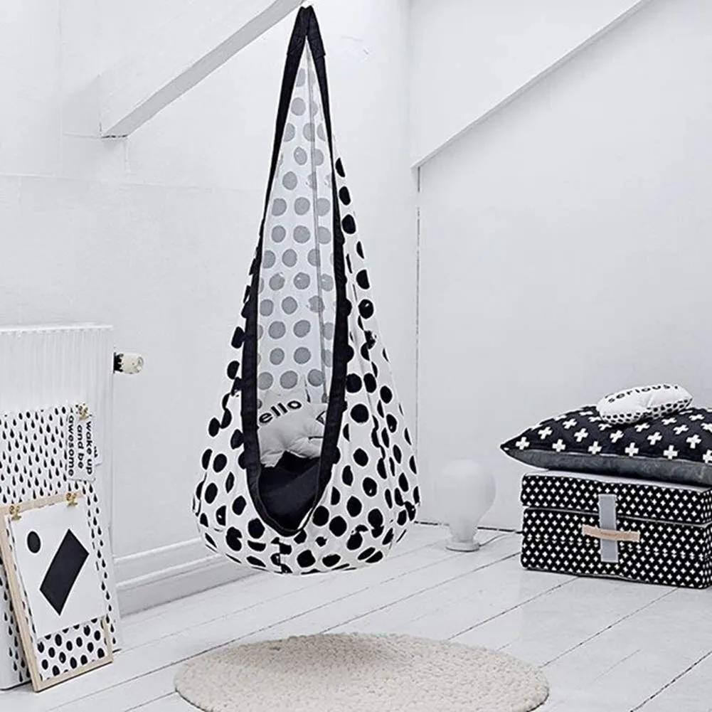 black-and-white-dots-kids-hanging-pod-designes