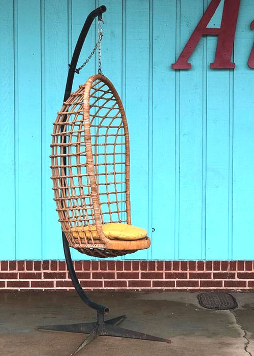 vintage-hanging-rattan-chair-with-c-stand-and-yellow-cushion